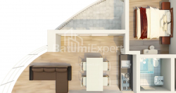 شقة سكنية 2-комн 57.9 m² - ميزجورتا, Chakvi