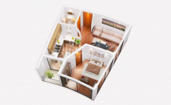 شقة سكنية 1-комн 43.2 m² - زقاق الأبطال, Batumi