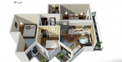 شقة سكنية 88 متر مربع - يوريفسكايا, Batumi, جورجيا