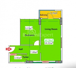 شقة سكنية 46 متر مربع - يوريفسكايا, Batumi, جورجيا