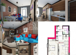 شقة سكنية 53 متر مربع - يوريفسكايا, Batumi, جورجيا