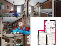 شقة سكنية 53 متر مربع - أنجيسا, Batumi, جورجيا