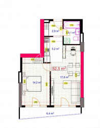 شقة سكنية 53 متر مربع - أنجيسا, Batumi, جورجيا