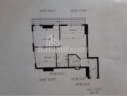 شقة سكنية 59.5 متر مربع - شريف خيمشياشفيلي, Batumi, جورجيا