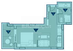 العنصر قيد الإنشاء 1-комн 35 m² - روستافيلي, Chakvi