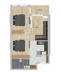 شقة سكنية 57 متر مربع - Ekvtime تاكايشفيلي, Batumi, جورجيا