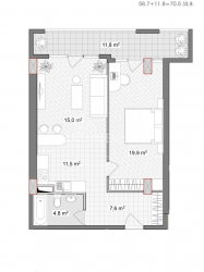 شقة سكنية 2-комн 70.5 m² - فاختانغ جورجاسالي, Batumi
